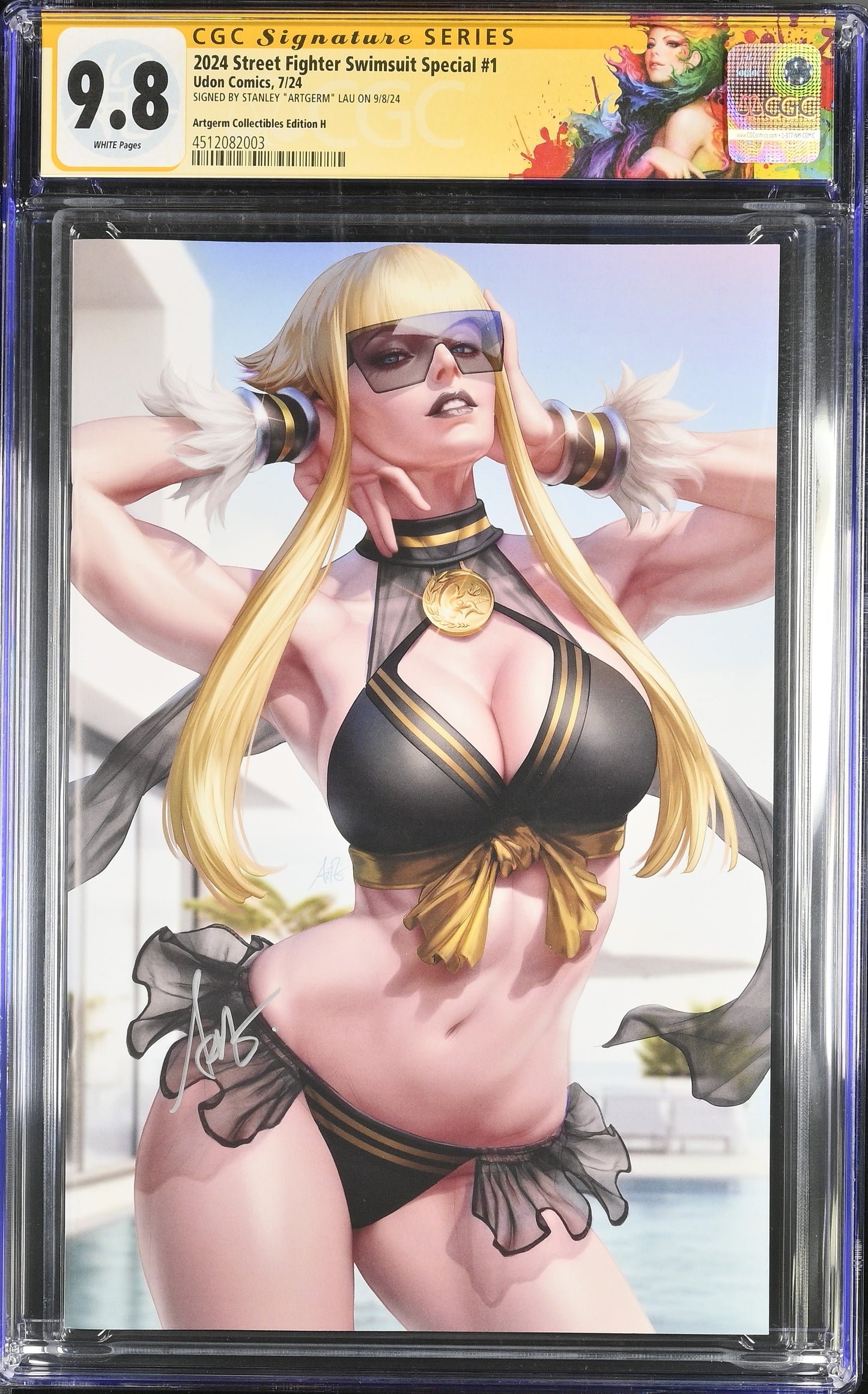 2024 STREET FIGHTER SWIMSUIT SPECIAL #1 CGC SS 9.8. SIGNED BY ARTGERM