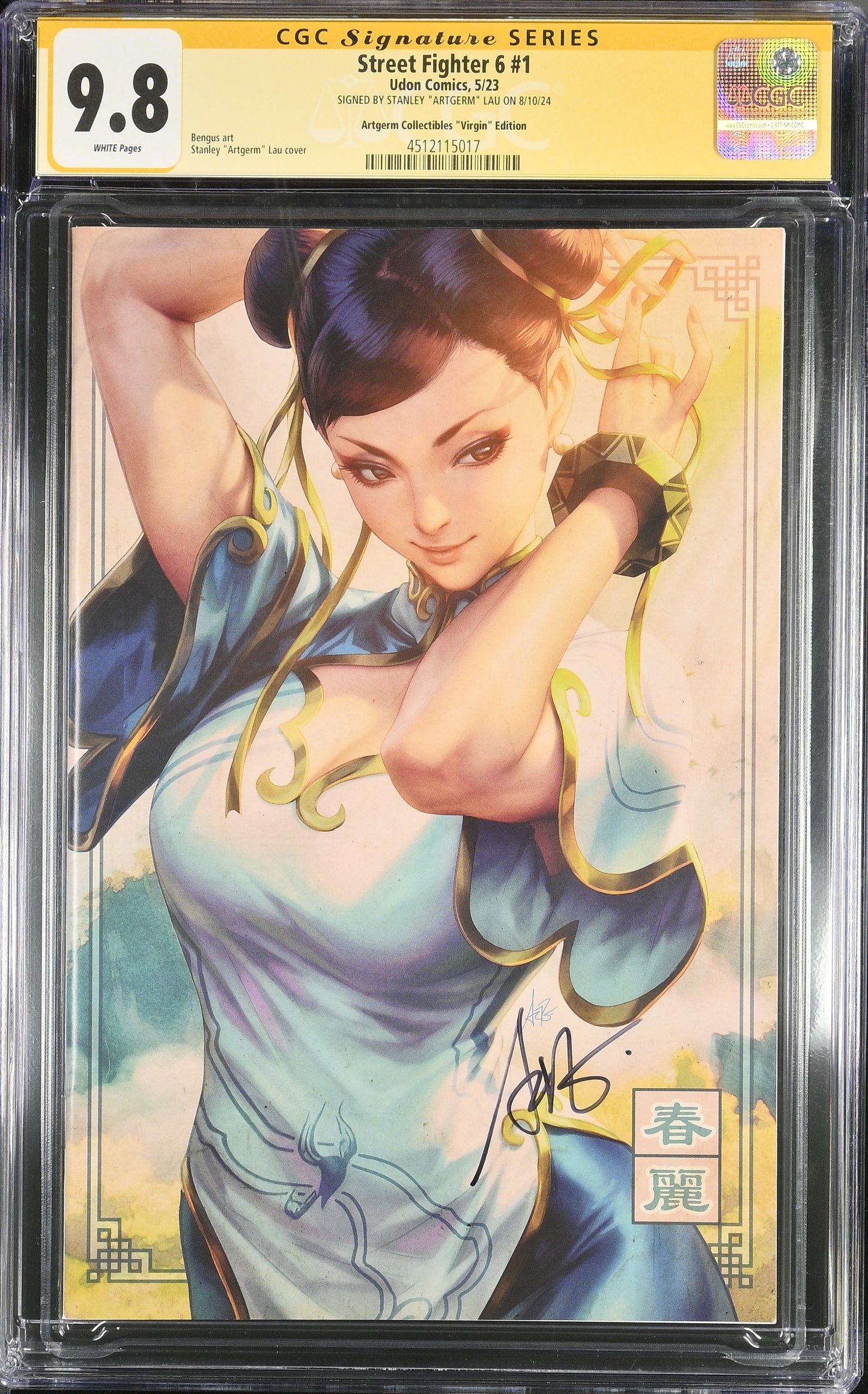 STREET FIGHTER 6 #1 CGC SS 9.8. SIGNED BY ARTGERM