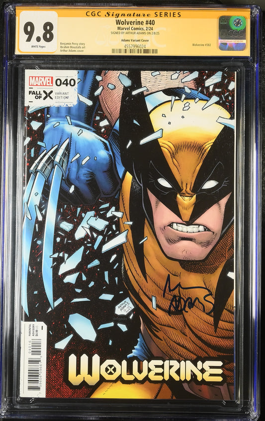 WOLVERINE #40 ARTHUR ADAMS (1:25 RATIO) CGC SS 9.8. SIGNED BY ARTHUR ADAMS