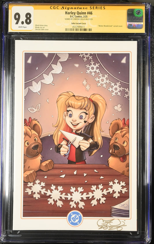 HARLEY QUINN #46 ZULLO CGC SS 9.8. SIGNED BY CHRISSIE ZULLO