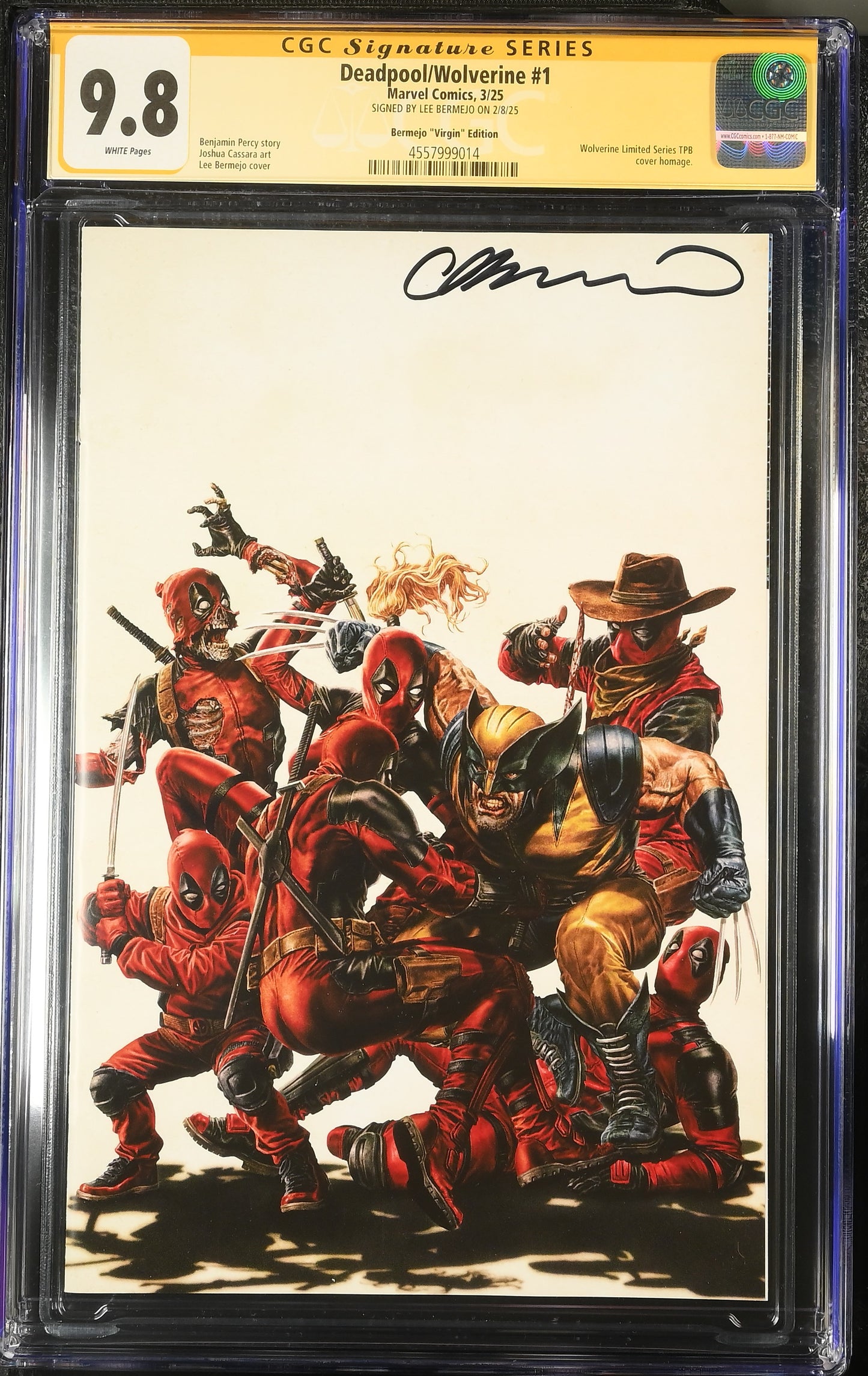 DEADPOOL / WOLVERINE #1 MEGACON EXCLUSIVE CGC SS 9.8. SIGNED BY LEE BERMEJO