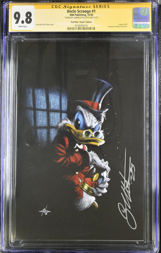 UNCLE SCROOGE #1 DELL'OTTO VIR EXCLUSIVE CGC SS 9.8. SIGNED BY GABRIELE DELL'OTTO