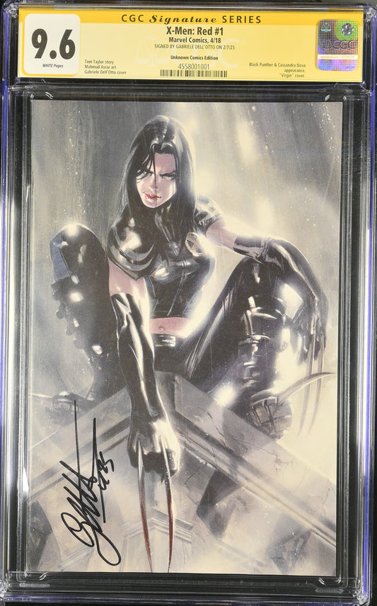 X-MEN RED #1 DELL'OTTO VIR EXCLUSIVE CGC SS 9.6. SIGNED BY GABRIELE DELL'OTTO