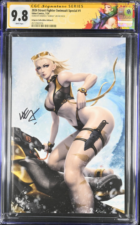 2024 STREET FIGHTER SWIMSUIT SPECIAL #1 KUNKKA EXCLUSIVE CGC SS 9.8. SIGNED BY KUNKKA