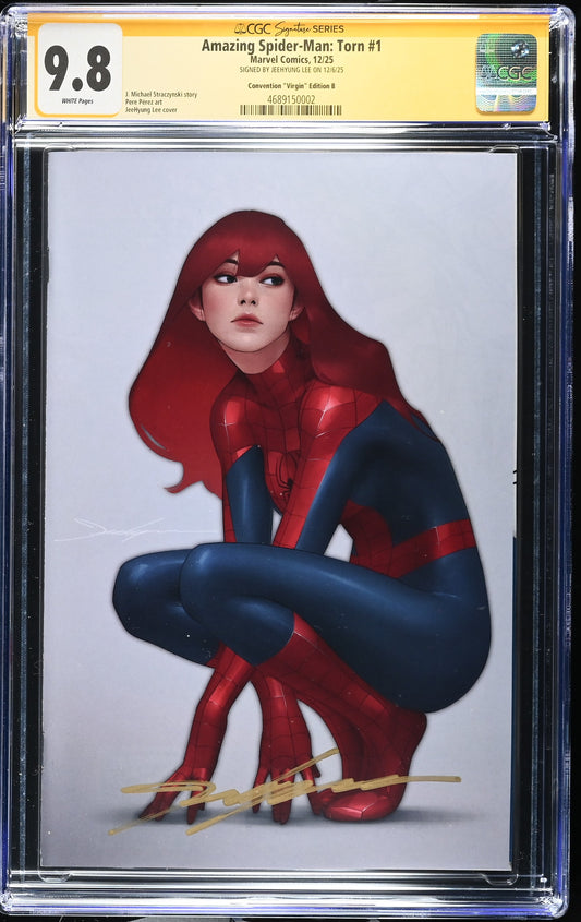 AMAZING SPIDER-MAN: TORN #1 NYCC CGC SS 9.8. SIGNED BY JEEHYUNG LEE