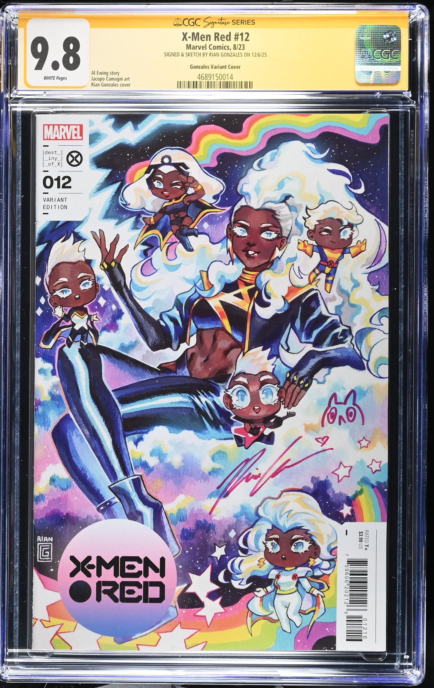 X-MEN RED #12 1:25 CGC SS 9.8. SIGNED BY RIAN GONZALES