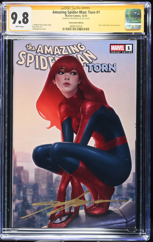 AMAZING SPIDER-MAN: TORN #1 CGC SS 9.8. SIGNED BY JEEHYUNG LEE