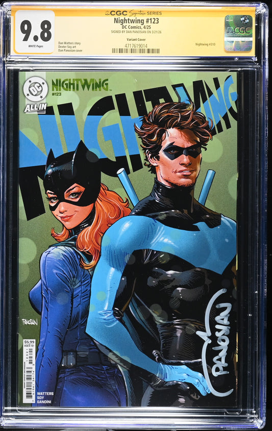 NIGHTWING #123 DAN PANOSIAN CGC SS 9.8. SIGNED BY DAN PANOSIAN