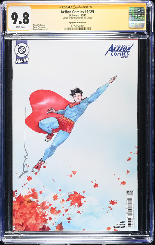 ACTION COMICS #1089 CGC SS 9.8. SIGNED BY DUSTIN NGUYEN