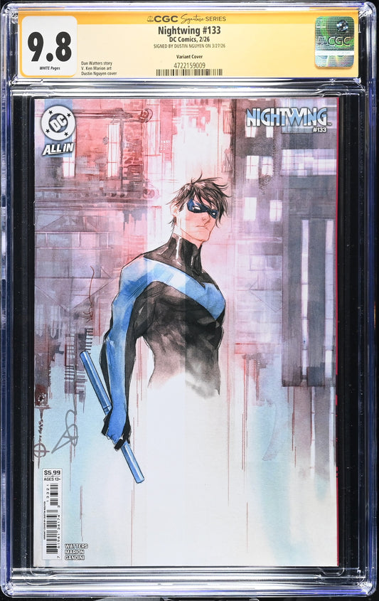 NIGHTWING #133 CGC SS 9.8. SIGNED BY DUSTIN NGUYEN