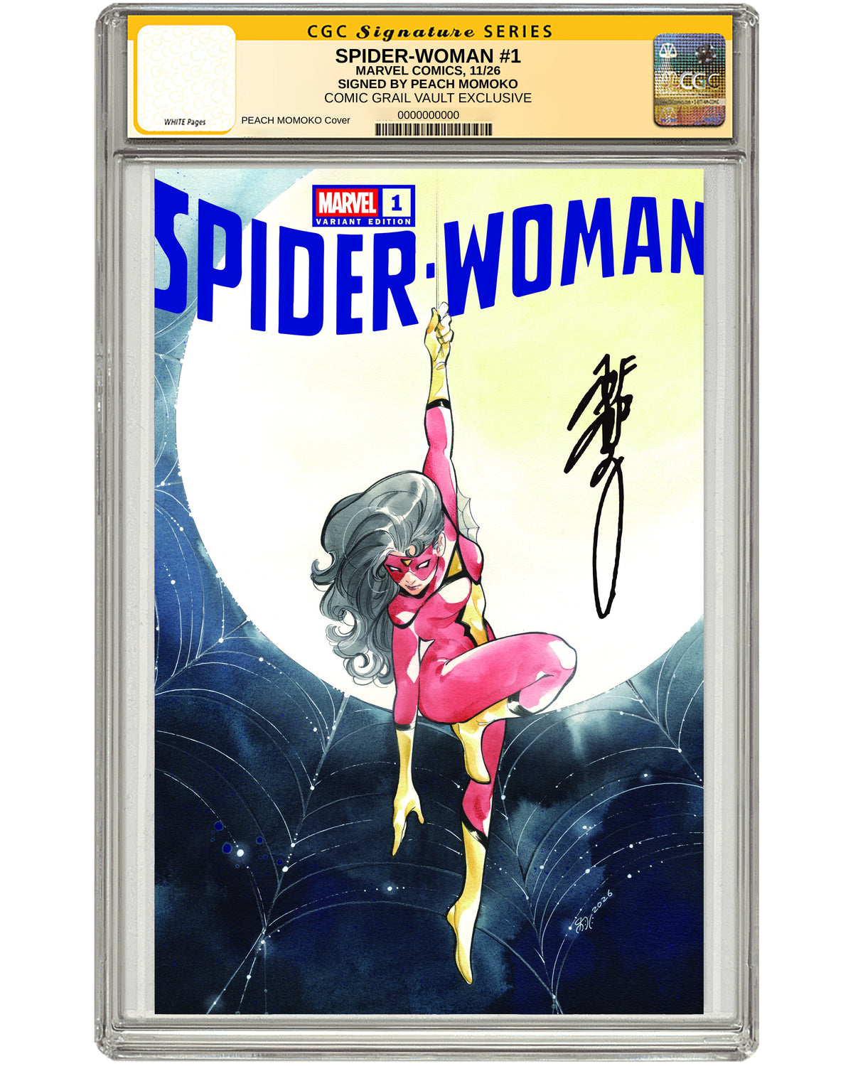 SPIDER-WOMAN #1 PEACH MOMOKO SGCC EXCLUSIVE