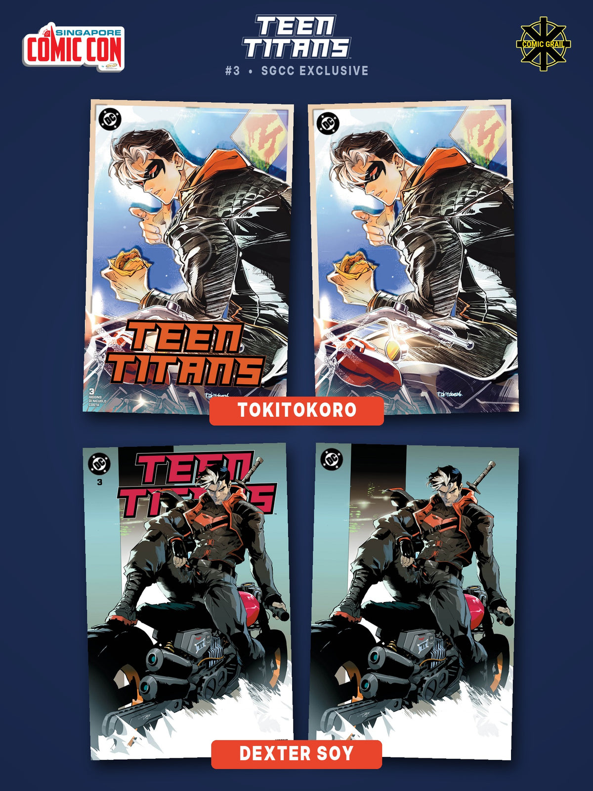 TEEN TITANS #3 TOKITOKORO & DEXTER SOY SGCC EXCLUSIVE – Comic Grail Vault