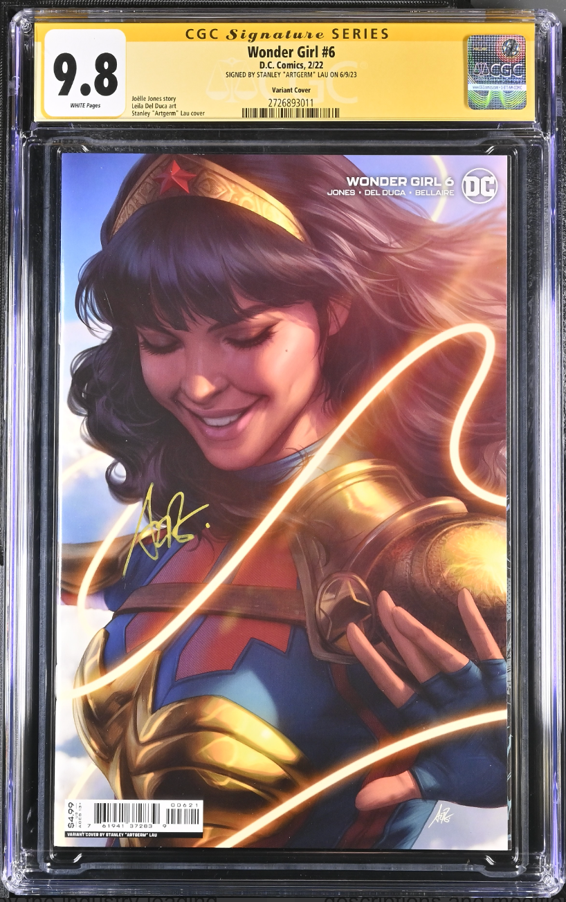 WONDER GIRL #6 ARTGERM CGC SS 9.8